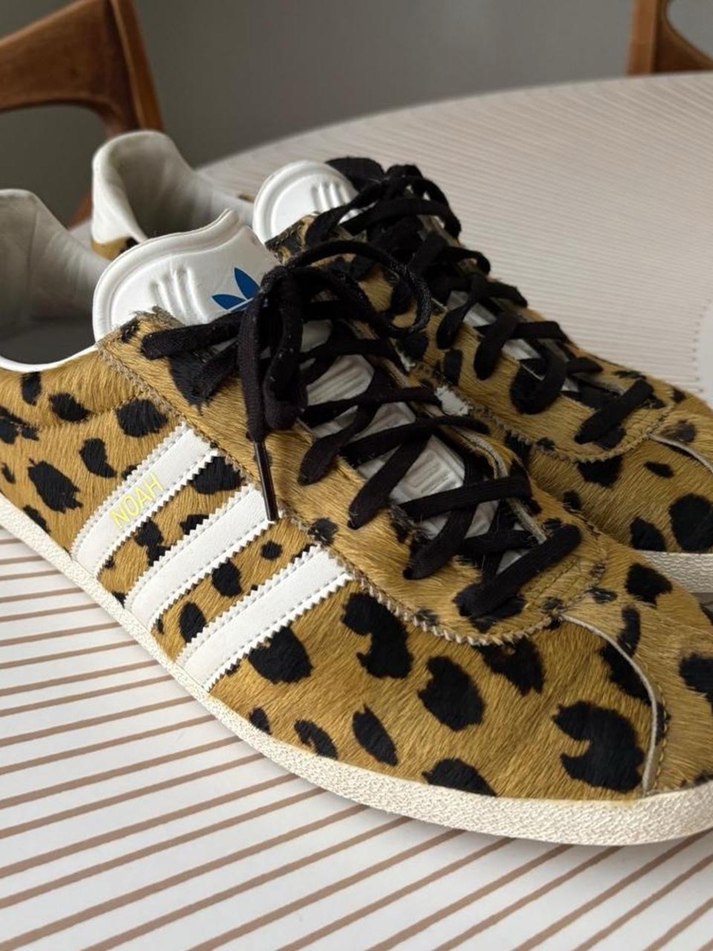 Adidas X Noah Leopard Print Gazelle Sneakers
